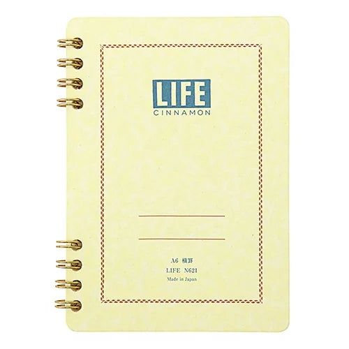 LIFE Cinnamon Ring Notebook – A6, Ruled