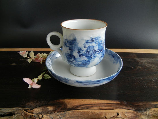 Blue Mud Coffee Bowl (Cup & Saucer)