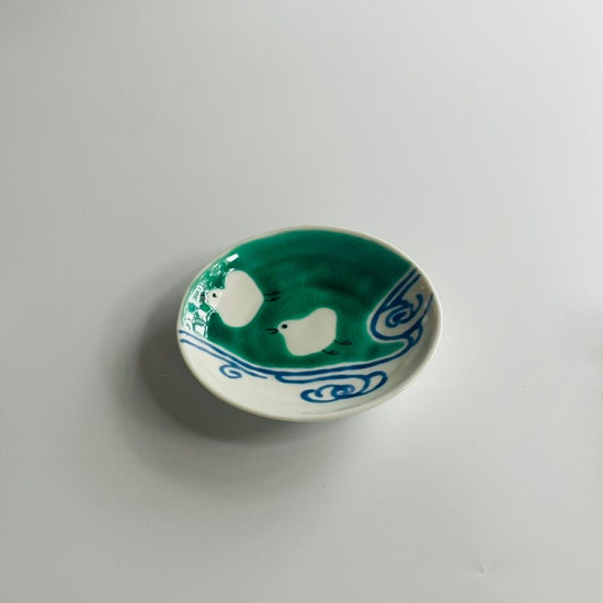 [Eisyou] 3.5" Dish with a new plover design (unlined)