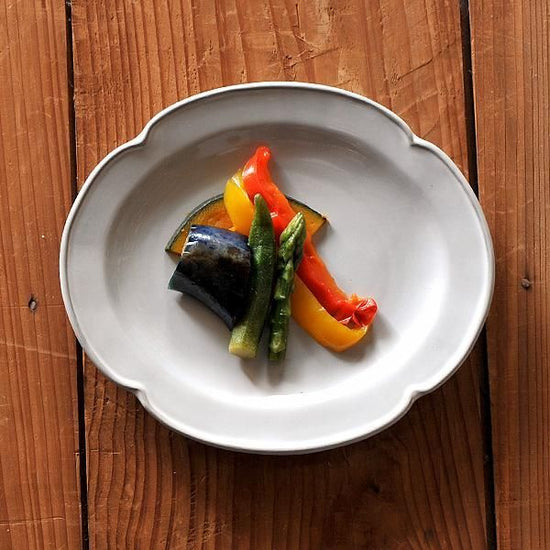 DEPRE White Oval Plate S White Tableware, Western Tableware, Transformable Plate, Made in Japan, Minoyaki