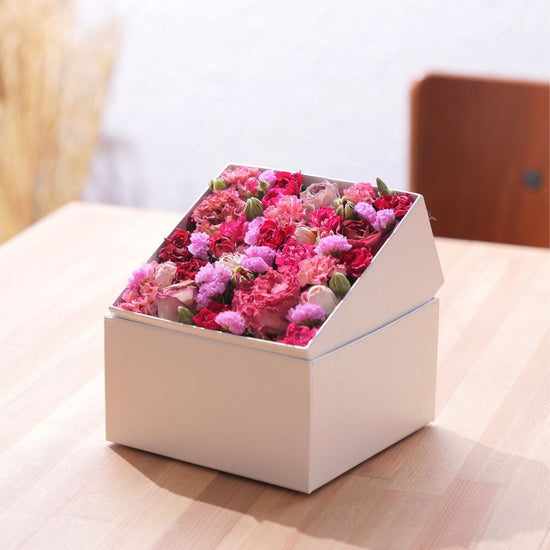 Flower Box-M-pink×red