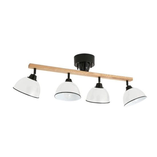 GENDER WOOD ROD 4BULB CEILING LAMP