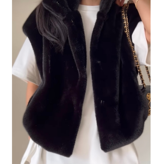 Faux Mink Fur Vest