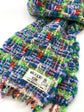 Handwoven tweed scarf | mid ♭115 [made with apparel leftover yarn]