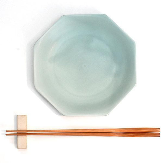 Meimei Octagonal 16.5 Dish, Blue Color Japanese Tableware, Fruit Dish, Dish, Made in Japan, Minoyaki