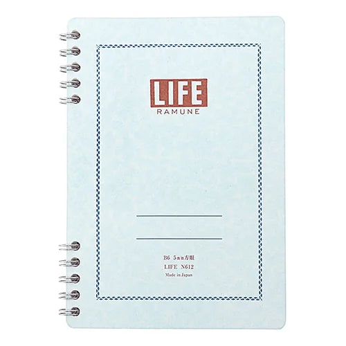 LIFE Ramune Ring Notebook – B6, Grid