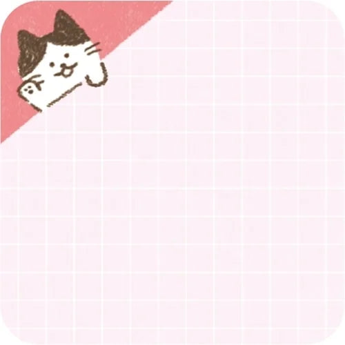 Furukawa Shiko Message Sticky Notes – Peeking Cat