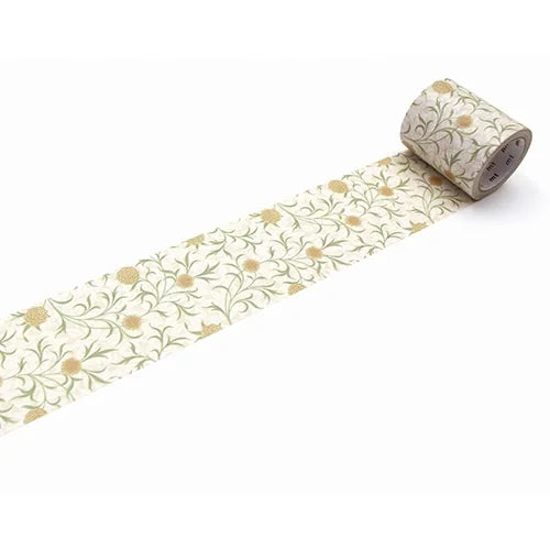 mt × Morris & Co. Masking Tape – Scroll and Flower, 50mm×7m