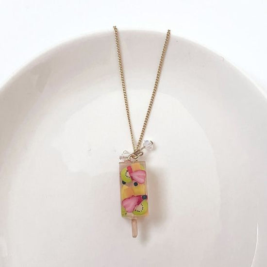 Fruit popsicle necklace