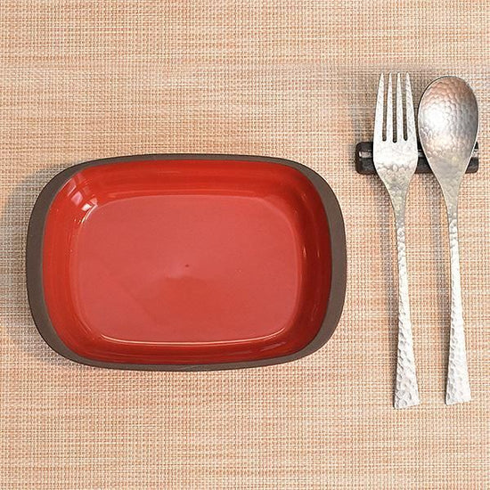 Red Grill Chef Gratin, red type, Western tableware, ovenware, gratin, made in Japan, Minoyaki, stylish