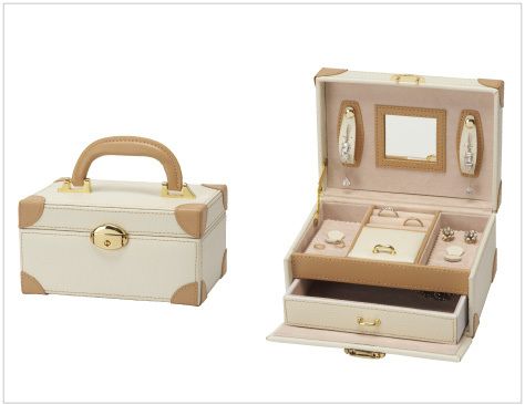 Trotter style jewelry box M size, Voyage collection, 1 piece unit JB-7100