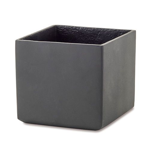 63664 [PLUS THE GREEN] Square Pot, Black