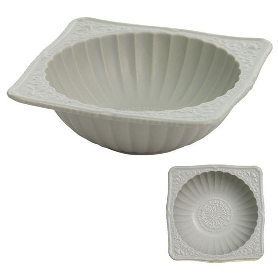 Fleur Cereal Bowl Gray (08430)