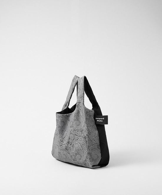 TWINS bag <S> [gray paisley × black karesansui].