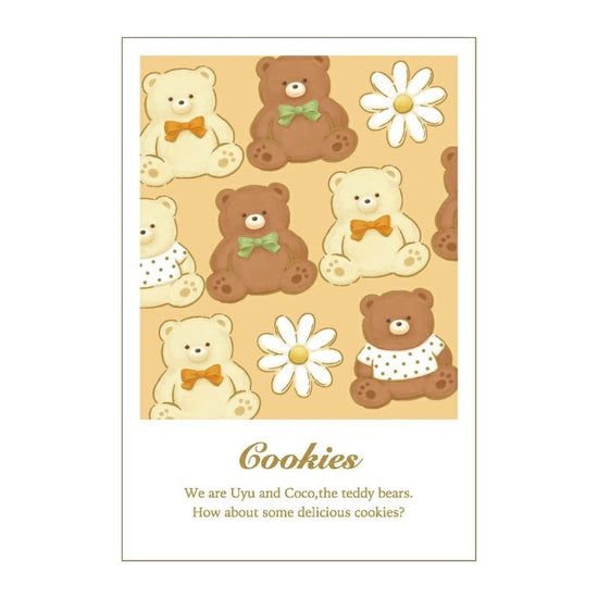 cafe teddy postcard [cookie].