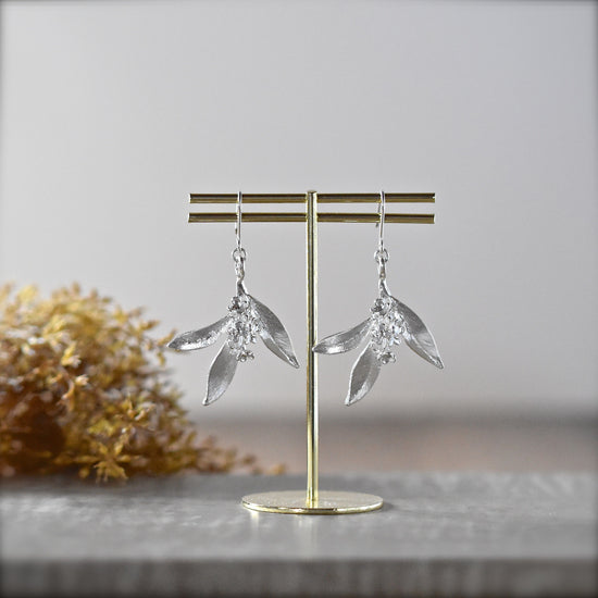 Golden osmanthus Pierced earrings