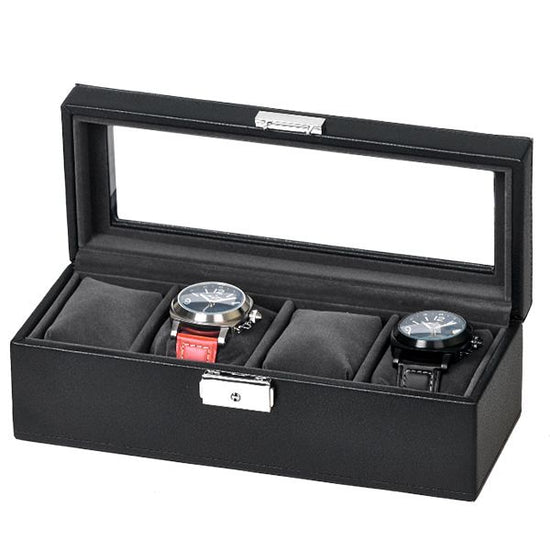 Watch case for 4 watches, 4 watch cases, synthetic leather lamination, unit of 1 SE83520