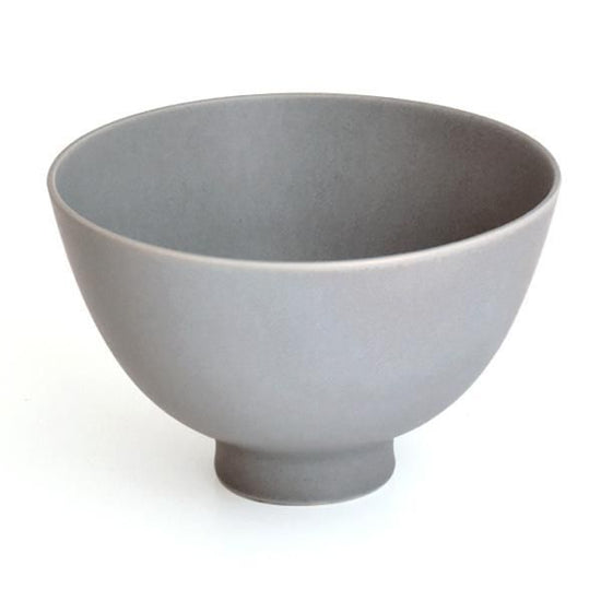 Cuisine Gray Matte Bowl L Grayish Western Tableware Round Bowl Tea Bowl Made in Japan Minoyaki Fashionable Modern