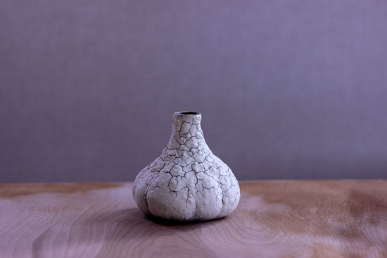 Garlic shaped vase