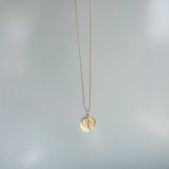 Antique Gold Charm Necklace
