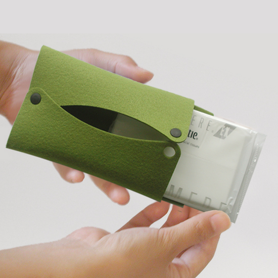 Pocket tissue case [green