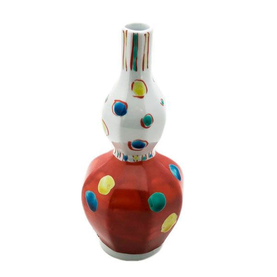 [Eisyou] Polka-dot patterned sake bottle (1 gou)