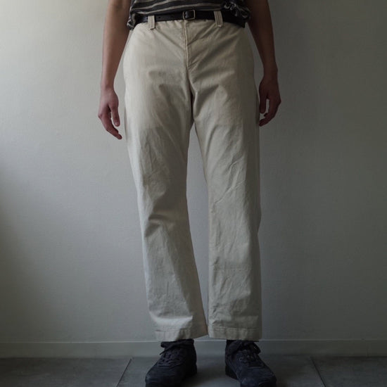 Army Canvas Wide Seamless Pants(KINARI)