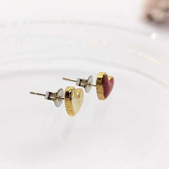 Heart* ~Series of small Pierced earrings~ *Sold by one ear (Pierced earrings, Non-hole Pierced earrings)