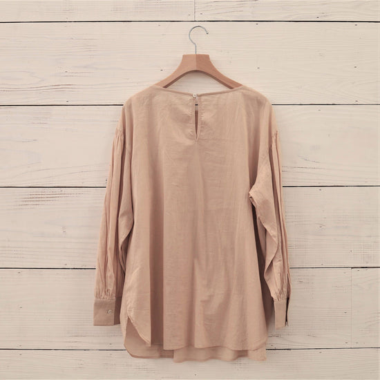 COTTON VOILE PINTUCK BLOUSE