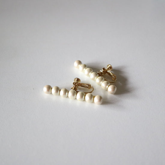 Cotton Pearl Pierce/Earrings 7p