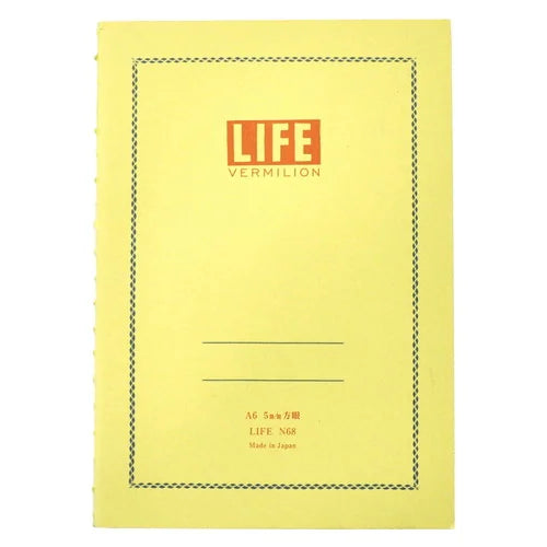 LIFE Vermilion Notebook – A6, Grid