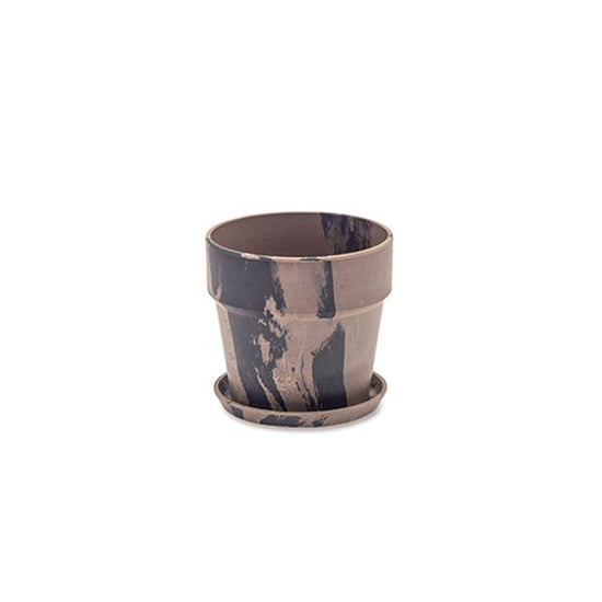 81090 [PLUS THE GREEN] Urban plant pot, cinnamon/charcoal