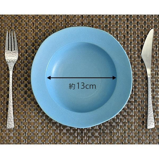 Wide Rim Turkey 19cm Soup Blue Type Western Tableware Deformed Bowl Made in Japan Minoyaki Cafe Style Fashionable Modern