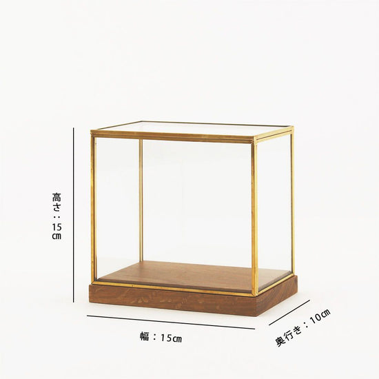 BRASS frame display box wide (S) size, 1 piece SI-107786