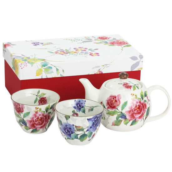 Rose Kissho Pair Pot Tea Set (03886)