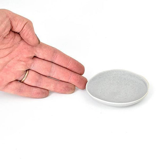 Cuisine Gray Matte Mame-dish, Western tableware, small dish, made in Japan, Minoyaki, stylish, modern