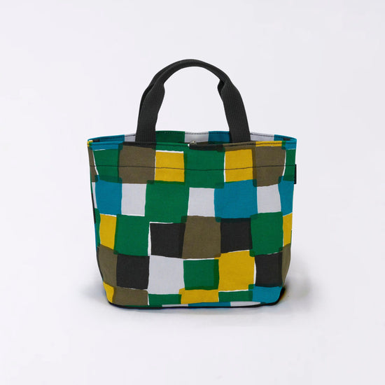 Kyoto Hand-Dyed Canvas Tote Bag (Horizontal) (Checkered)