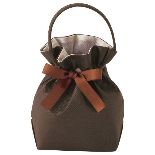 Ribbon bag S size non-woven fabric bag with ribbon, 50 bags/pack LP-0039