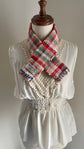 100% Organic cotton handwoven scarf _ TOWN / peach ♭126