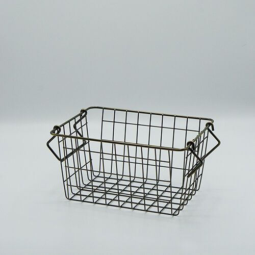 62825 Stacking basket, antique gold