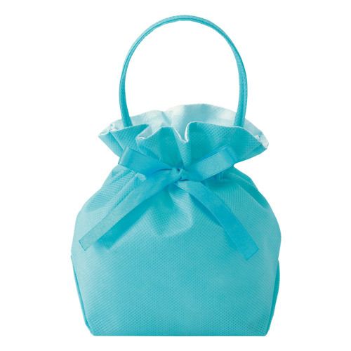 Ribbon bag M size non-woven fabric bag with ribbon, 50 bags/pack LP-044