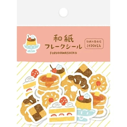 Furukawa Shiko Washi Flake Stickers – Snacks