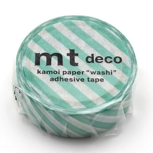 mt Masking Tape – Stripe Emerald Green, 15mm×5m