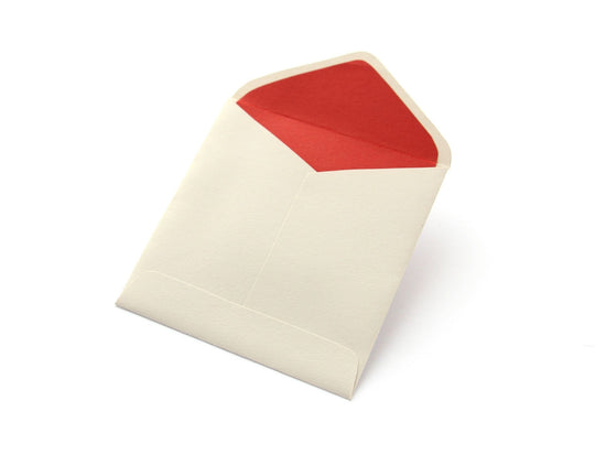 Paper cutout pouch [dahlia, red].