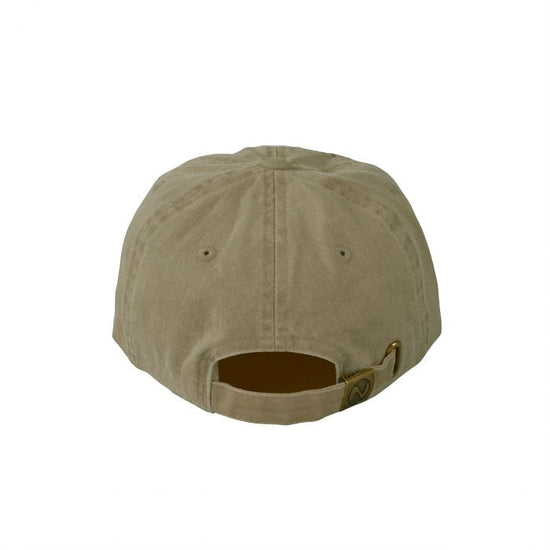 Pigmented cap khaki "Humpback whale parent-child bond" monochrome logo