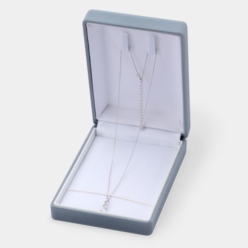 Pearl Necklace Set Case for 1, 2 or 3 Pearl Necklaces, Flocky Series, 10 pieces, SA-801-N/NER