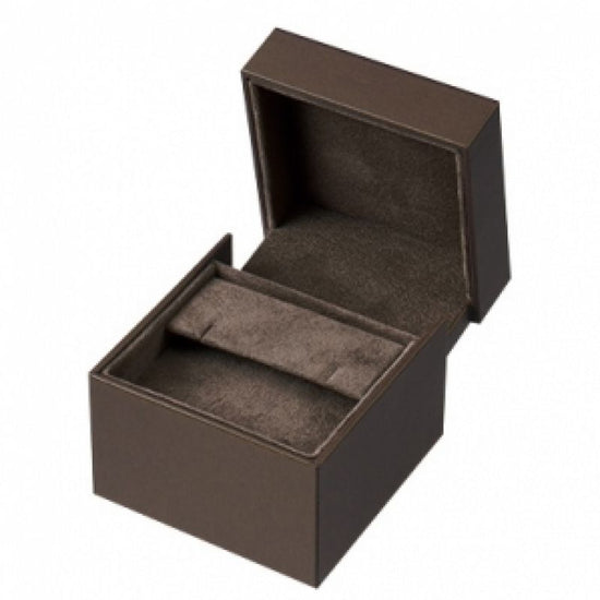 Case for both Ring and Clip-on earrings, Leather style paper, EX series, 12 pieces, EX-101RE