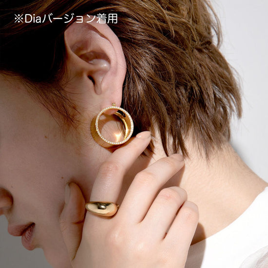 Bress Pierced earrings / Unify Maru