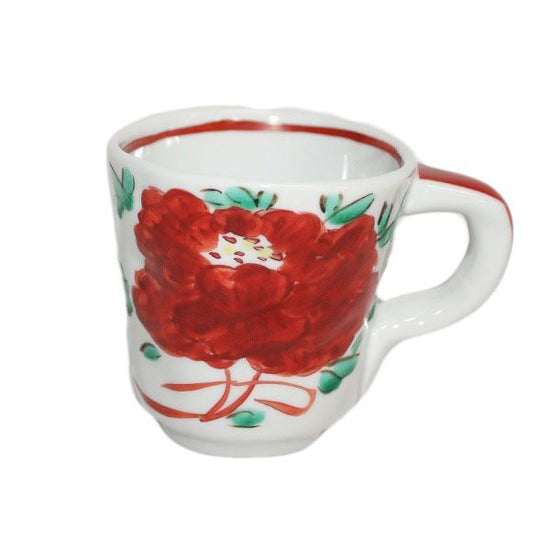[Eisyou] Mug with hand-rolled peony design