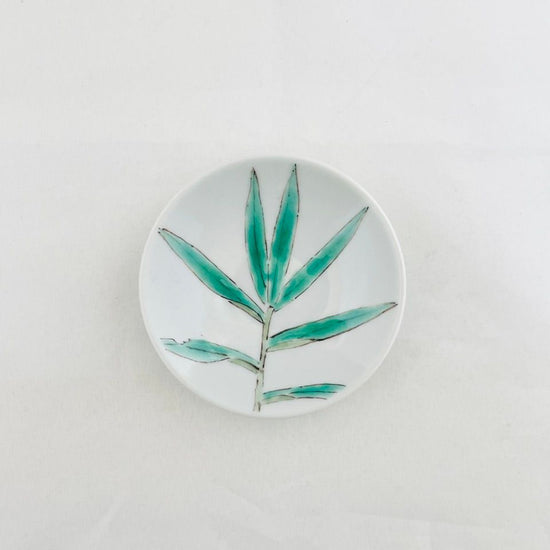 [Mame-plate with design of bamboo grass